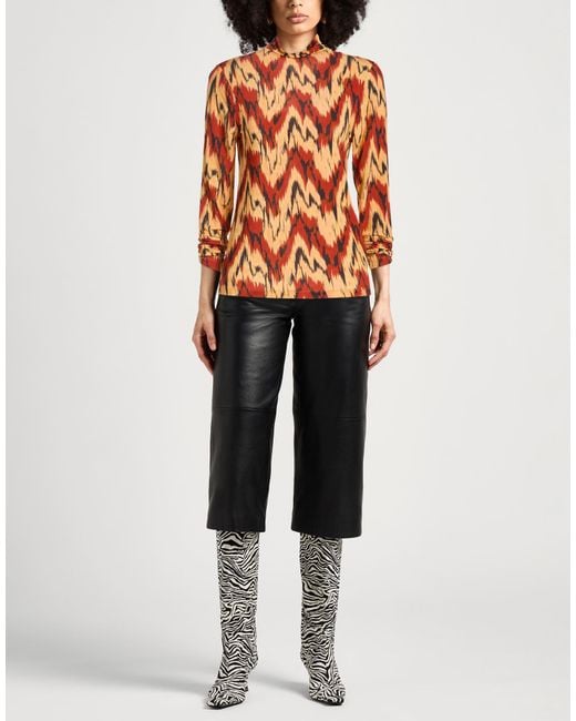 Ulla Johnson Orange T-Shirt Rayon, Elastane