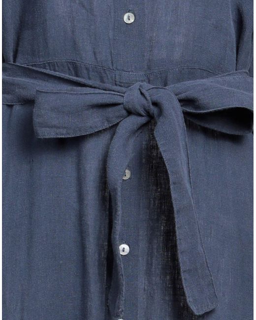 120% Lino Blue Midi-Kleid
