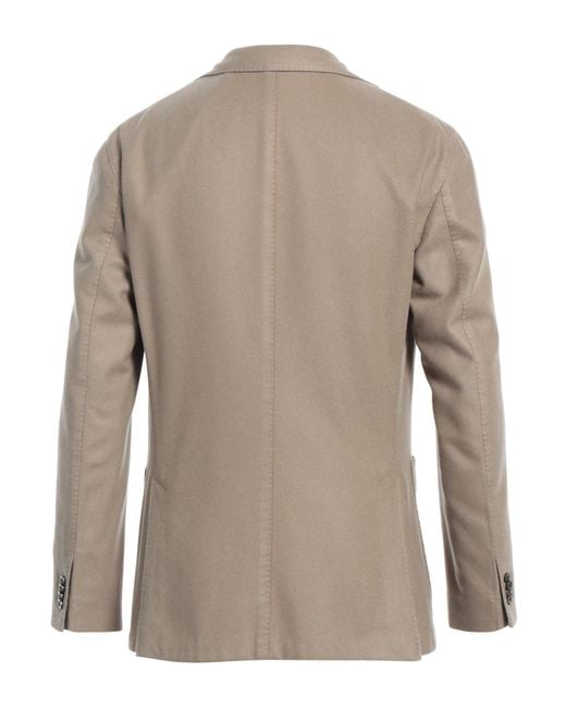 Boglioli Brown Sand Blazer Cashmere for men