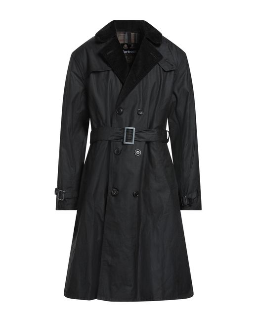 Barbour Black Overcoat & Trench Coat Cotton for men