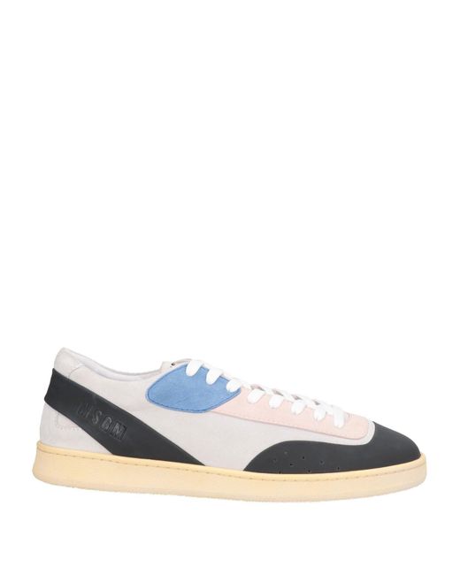 MSGM Blue Acbc X Fantastic Midnight Sneakers Leather for men