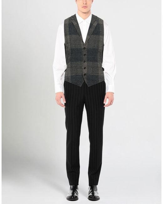 Montedoro Black Tailored Vest for men