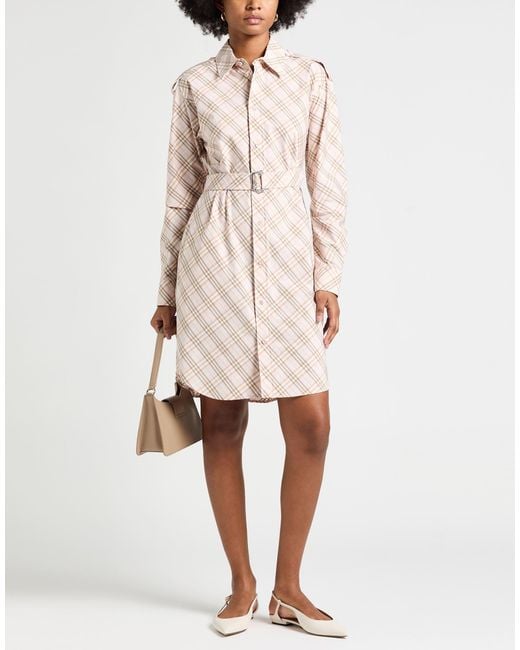 Burberry Pink Mini Dress Cotton