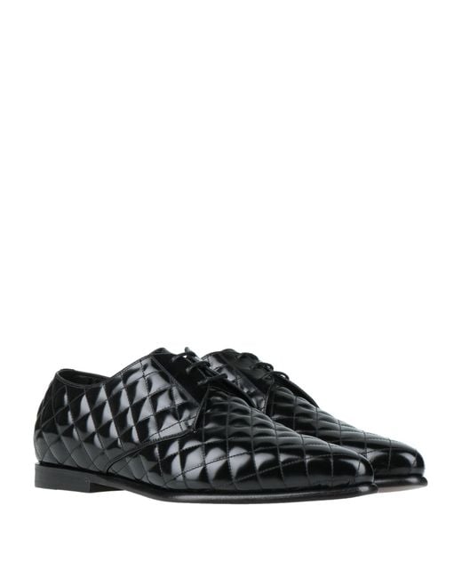 Dolce & Gabbana Black Lace-up Shoes for men