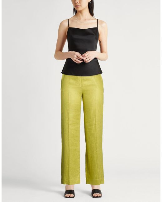 Antonelli Yellow Pants Linen