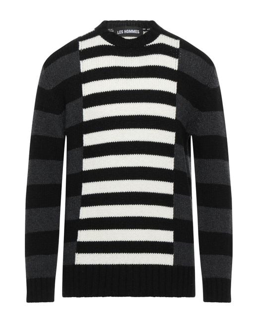 Les Hommes Black Sweater for men