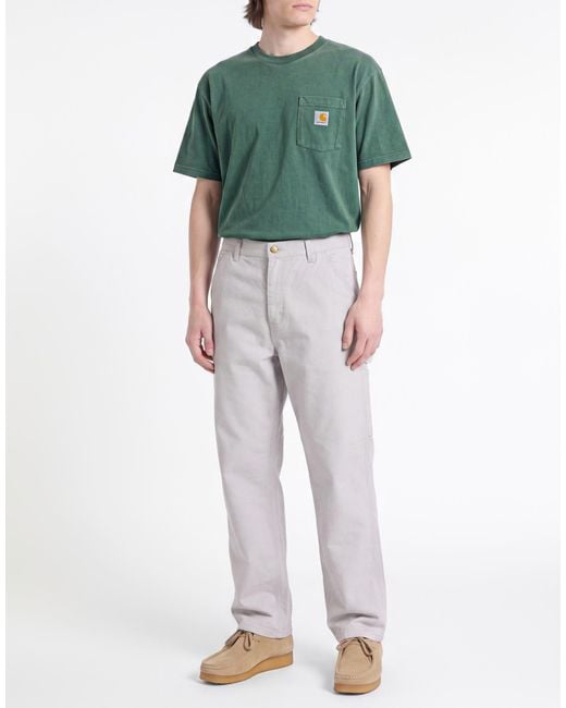 Carhartt Gray Light Pants Cotton for men
