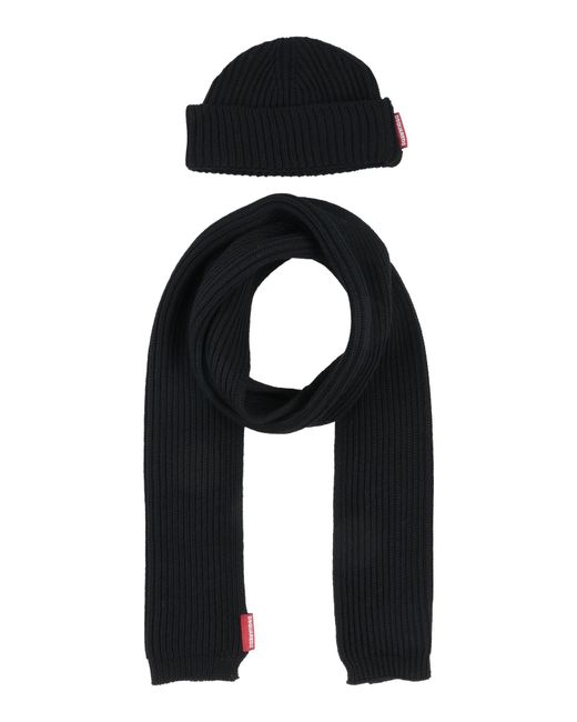 DSquared² Black Accessories Set Wool for men