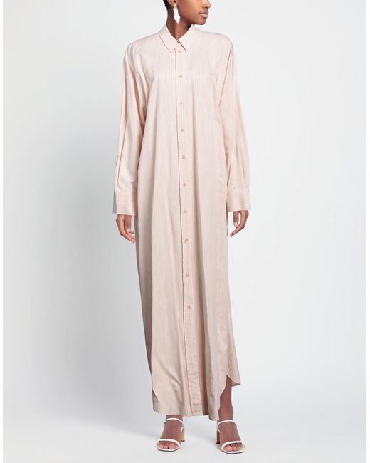 Ombra Pink Blush Maxi Dress Viscose, Polyamide, Lurex