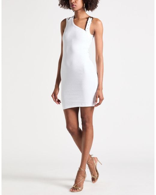 Versace Jeans Couture White Mini Dress