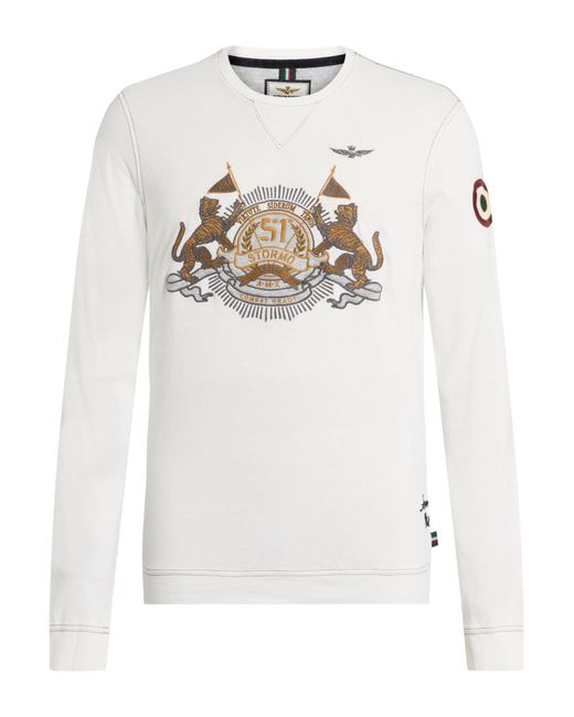 Aeronautica Militare White T-Shirt Cotton for men
