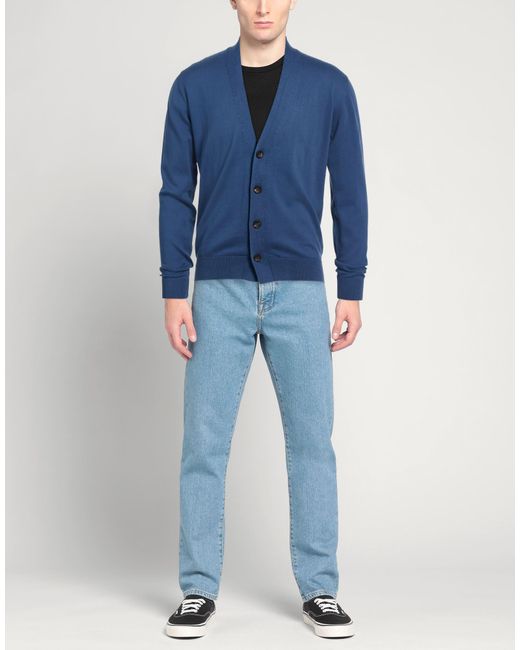 FILIPPO DE LAURENTIIS Blue Cardigans for men