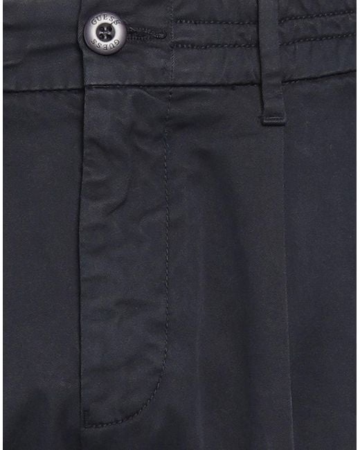 Guess Blue Pants Cotton, Elastane for men