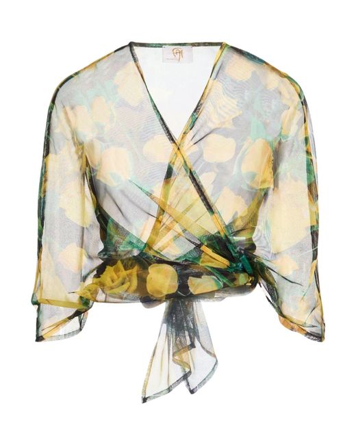 Gai Mattiolo Green Wrap Cardigans Polyester