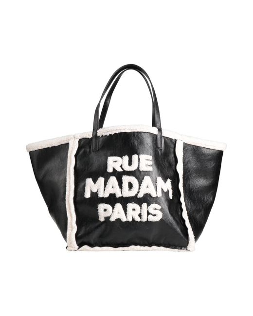Rue Madam Black Handbag Textile Fibers