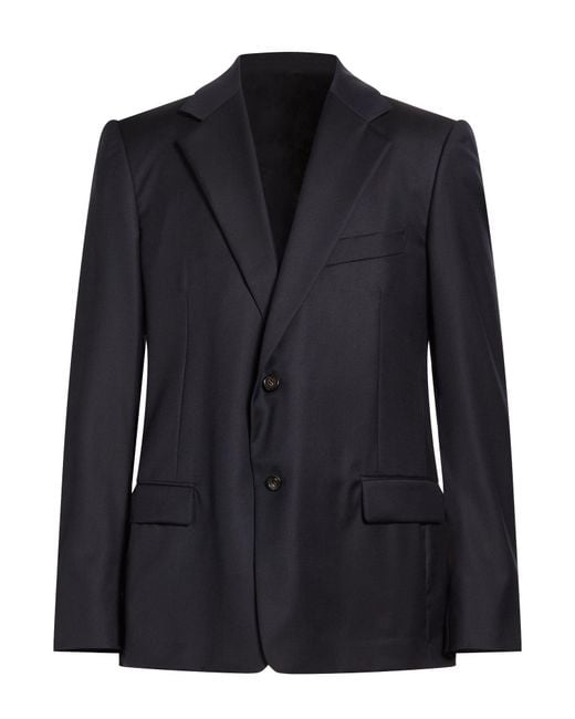 Lanvin Black Blazer Virgin Wool for men