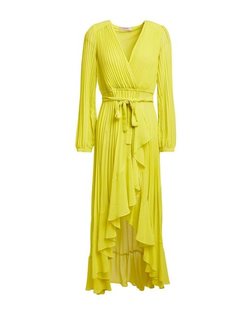 Twinset Yellow Midi Dress