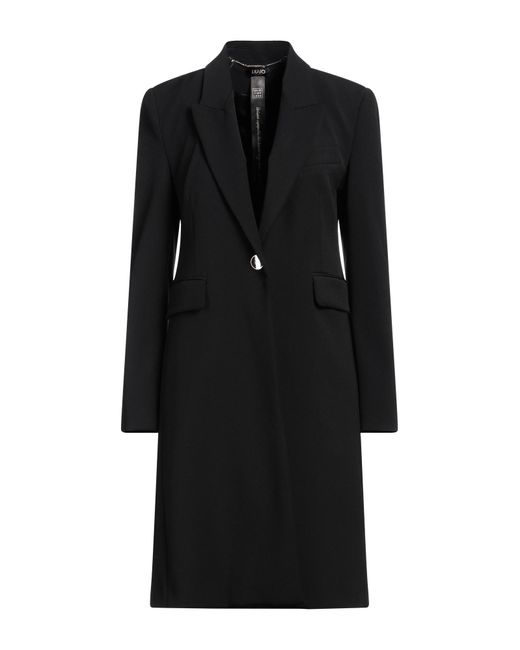 Liu Jo Black Overcoat & Trench Coat
