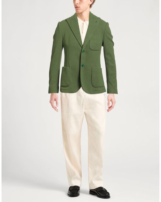 Daniele Alessandrini Green Blazers for men