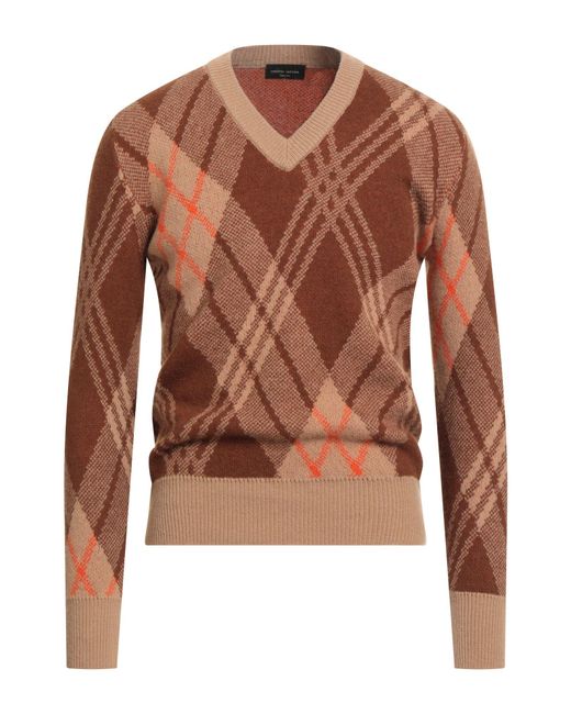 Pullover Roberto Collina de hombre de color Brown