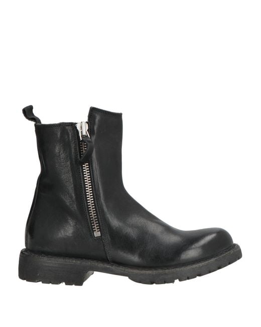 Moma Black Ankle Boots Leather