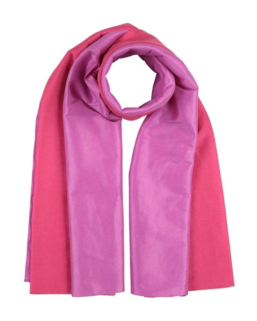 ATELIER LEGORA Pink Scarf Viscose, Polyamide, Polyester, Elastane