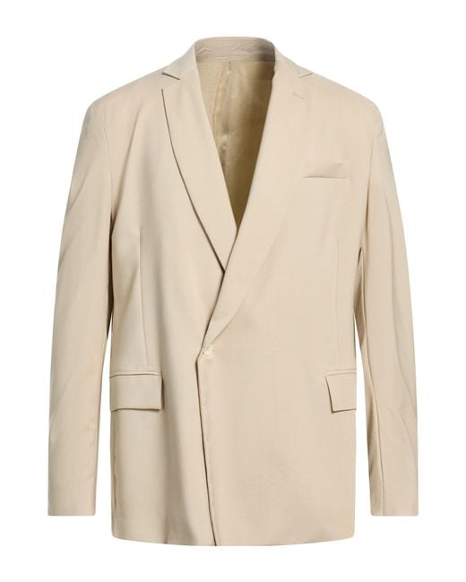 Costumein Natural Blazer Virgin Wool for men