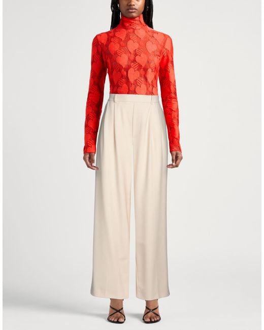 Amiri Natural Cream Pants Polyester, Wool, Elastane