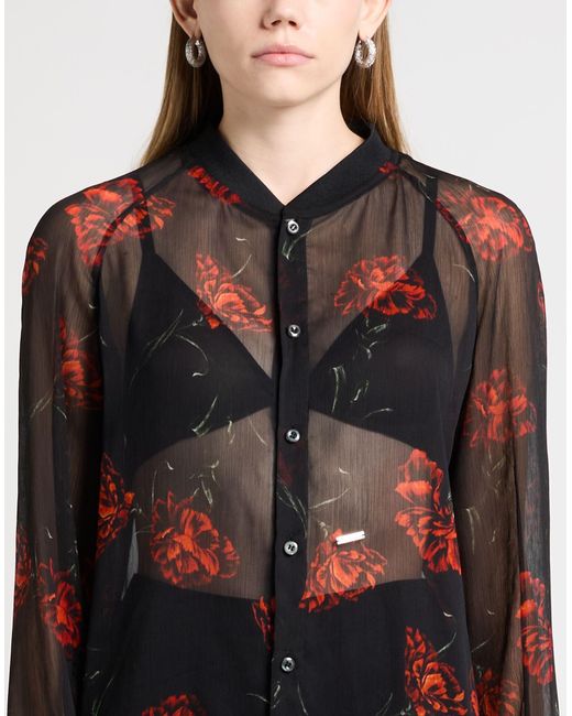 DSquared² Black Shirt Polyester