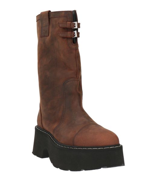 N°21 Brown Ankle Boots Leather