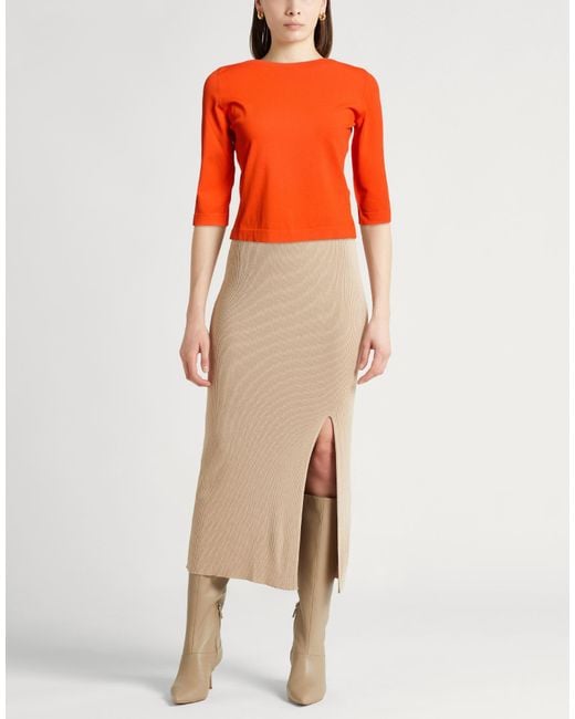 Pullover Roberto Collina en coloris Orange