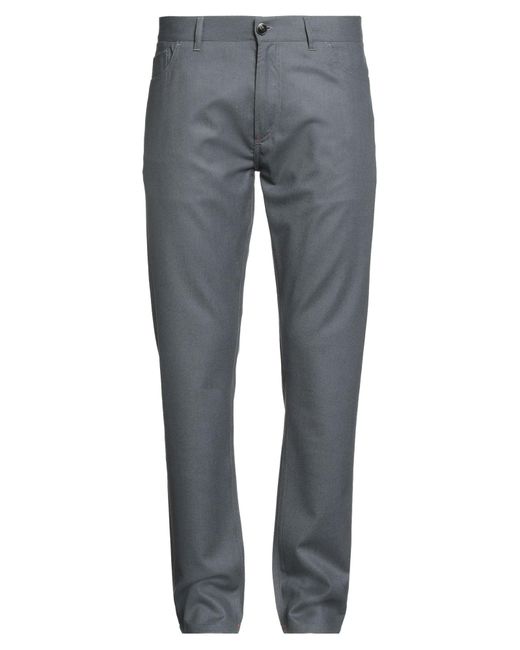 Isaia Gray Pants Wool, Cashmere, Elastane for men