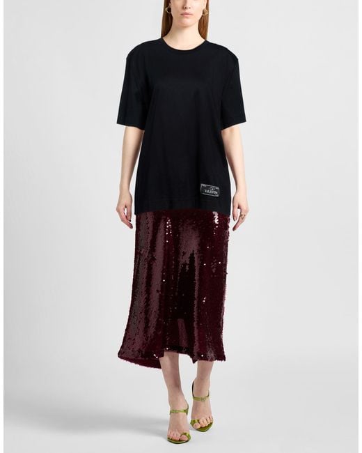 Valentino Garavani Black T-Shirt Cotton