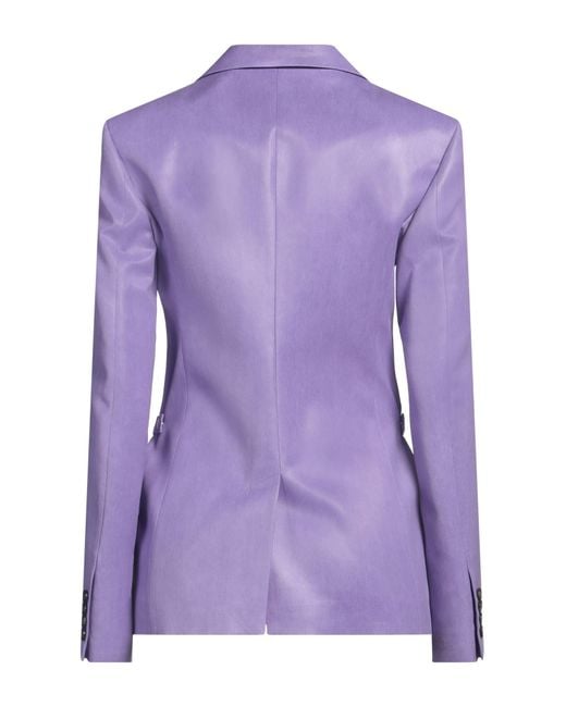 J.W. Anderson Purple Blazer Viscose, Acetate