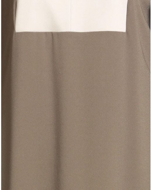Paule Ka Natural Khaki Mini Dress Triacetate, Polyester