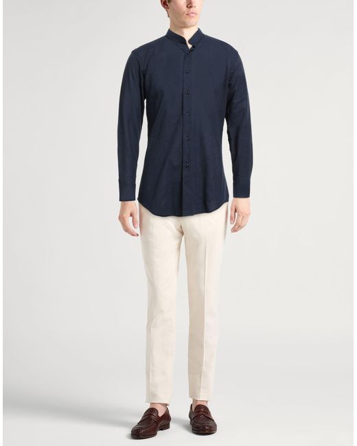 Bagutta Blue Sky Shirt Linen, Cotton for men