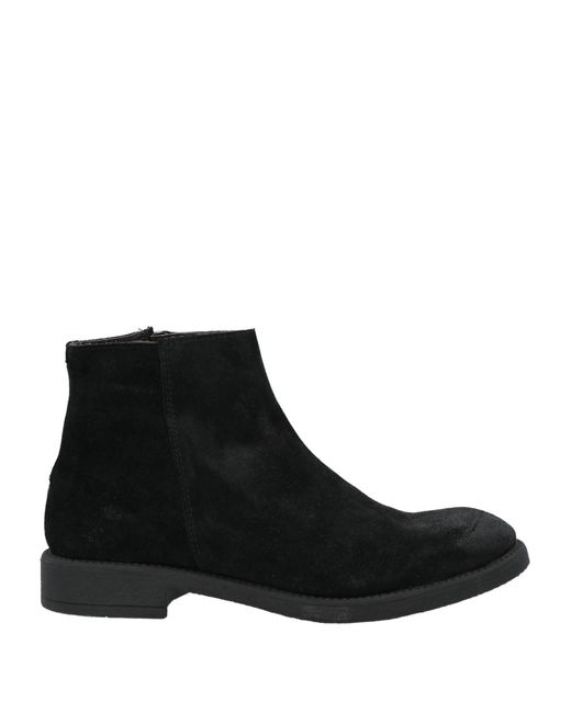 Daniele Alessandrini Black Midnight Ankle Boots Leather for men