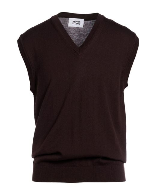 Pullover Alpha Studio pour homme en coloris Black