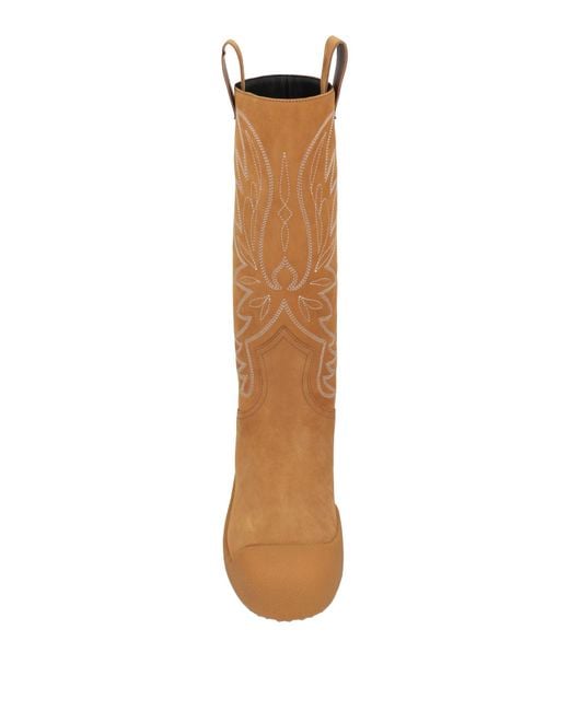 Bally Brown Camel Boot Leather