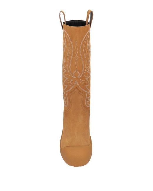 Bally Brown Camel Boot Leather