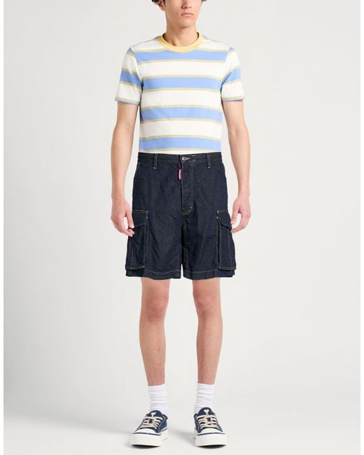 DSquared² Blue Denim Shorts for men