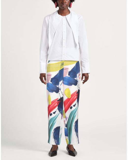 Silvian Heach Blue Pants Polyester, Elastane