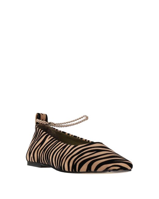 MARIA LUCA White Ballet Flats Textile Fibers