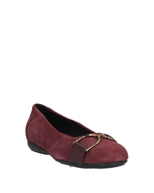 Geox Red Ballet Flats
