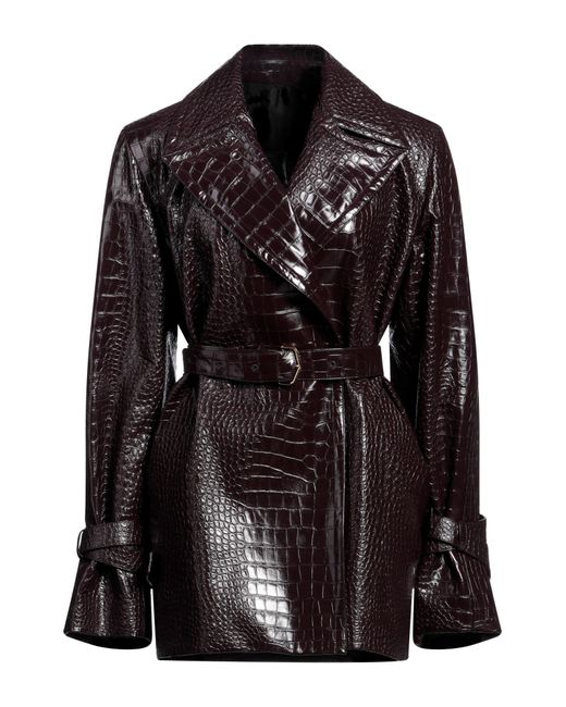 Alaïa Black Overcoat & Trench Coat