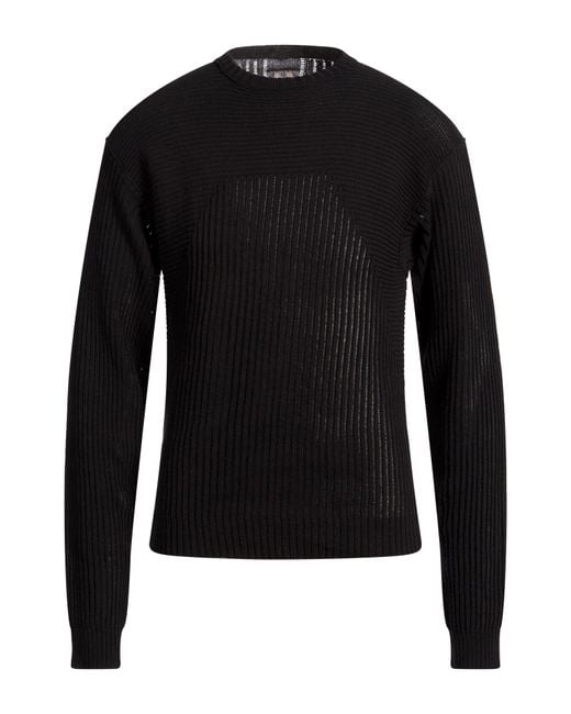 Rick Owens Black Sweater Cotton for men