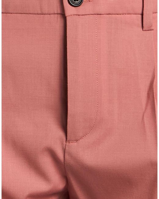 Department 5 Red Pants Polyester, Virgin Wool, Elastane for men