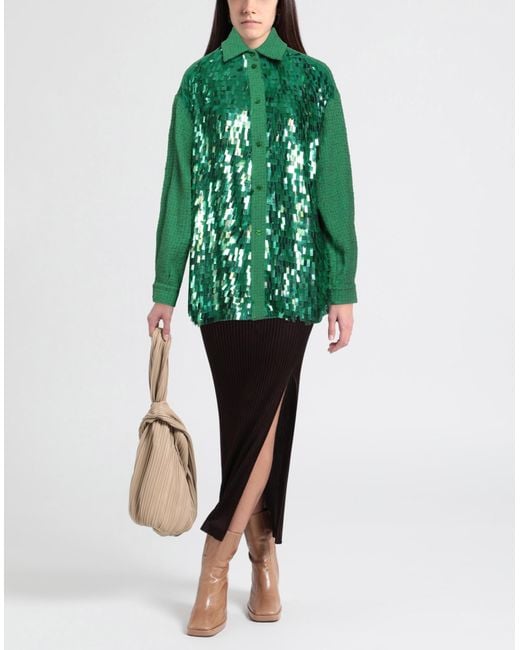 Pinko Green Shirt Cotton, Polyester, Acrylic