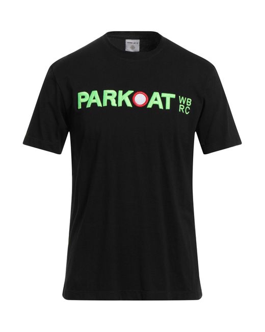 Parkoat Black T-Shirt Cotton for men