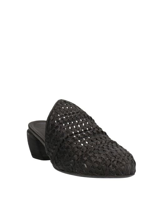 Officine Creative Black Mules & Clogs